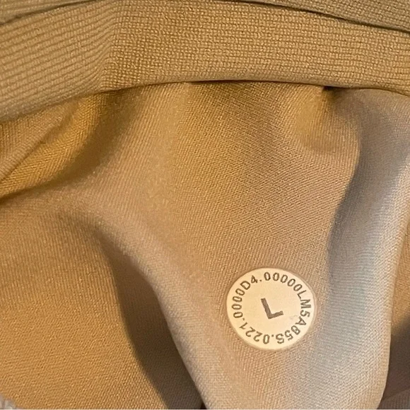 Lululemon Mens Large ABC Joggers Khaki Tan Pants Warpstreme Workout Gym Stretch - Picture 5 of 11